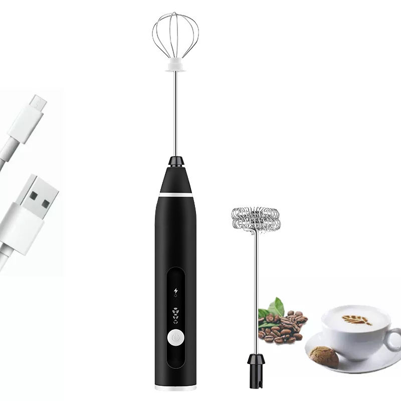 3-Speed USB Rechargeable Milk Frother for Creamy Foam - Image 2