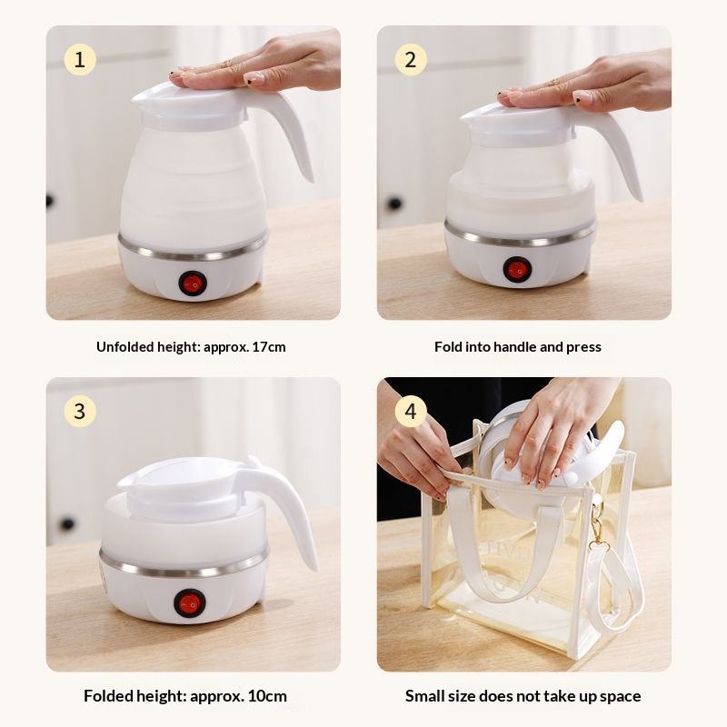 Portable Foldable Silicone Kettle – 600ml Travel Ready - Image 3