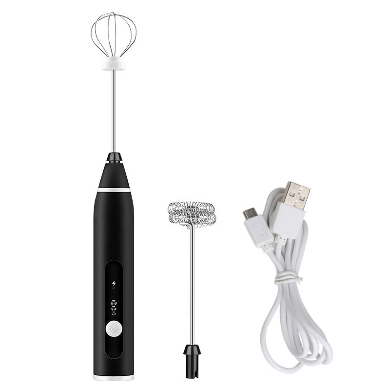 3-Speed USB Rechargeable Milk Frother for Creamy Foam - Image 3