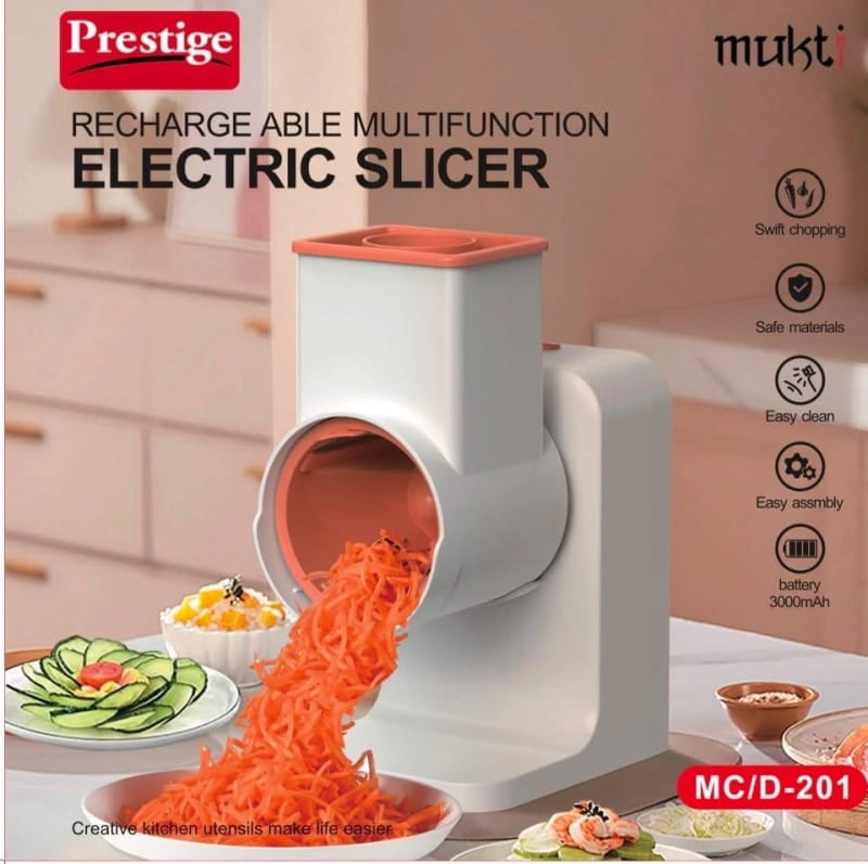 Prestige Electric Rechargeable Multifunction vegetables slicer - Image 2